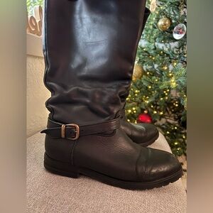 Black Size 8.5 Riding Boot